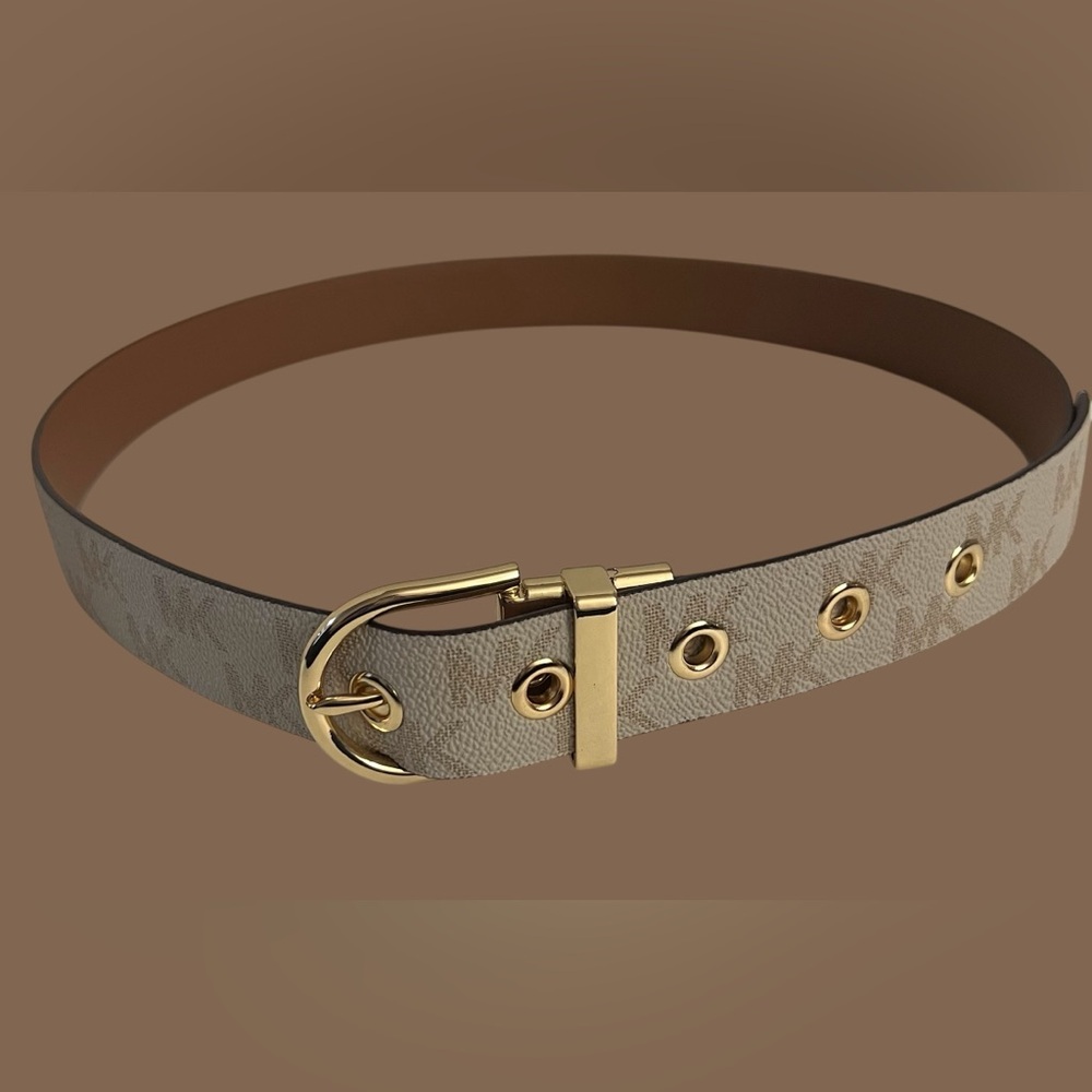 Elegant Gold Buckle Women's Michael Kors Belt
